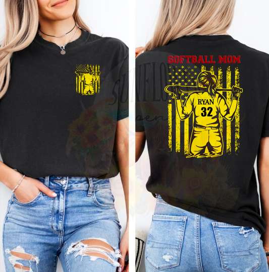 Custom Softball Mom