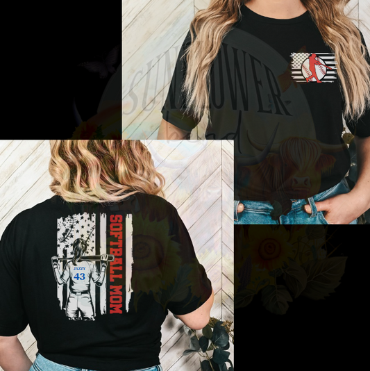 Custom Softball Mom