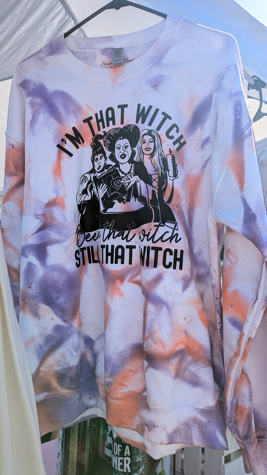 I'm that witch sweatshirt large