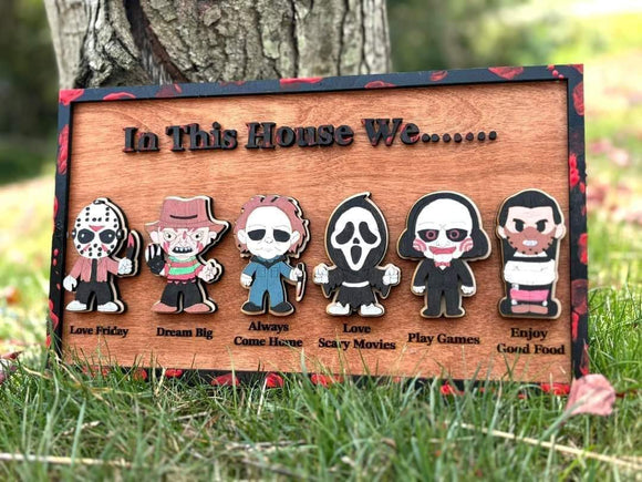 Wooden Halloween Sign