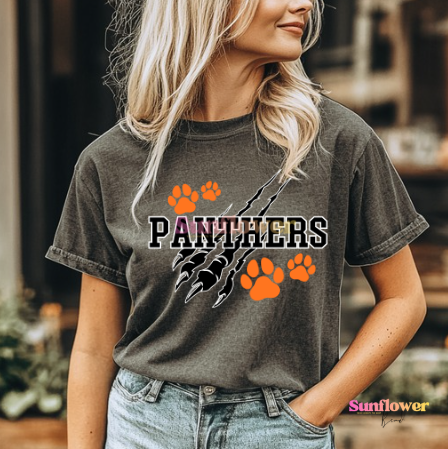 Panthers With Paw Prints