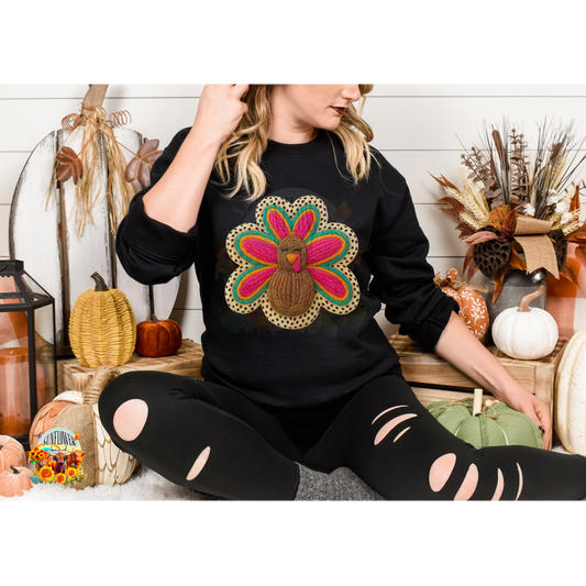 Faux Yarn Turkey
